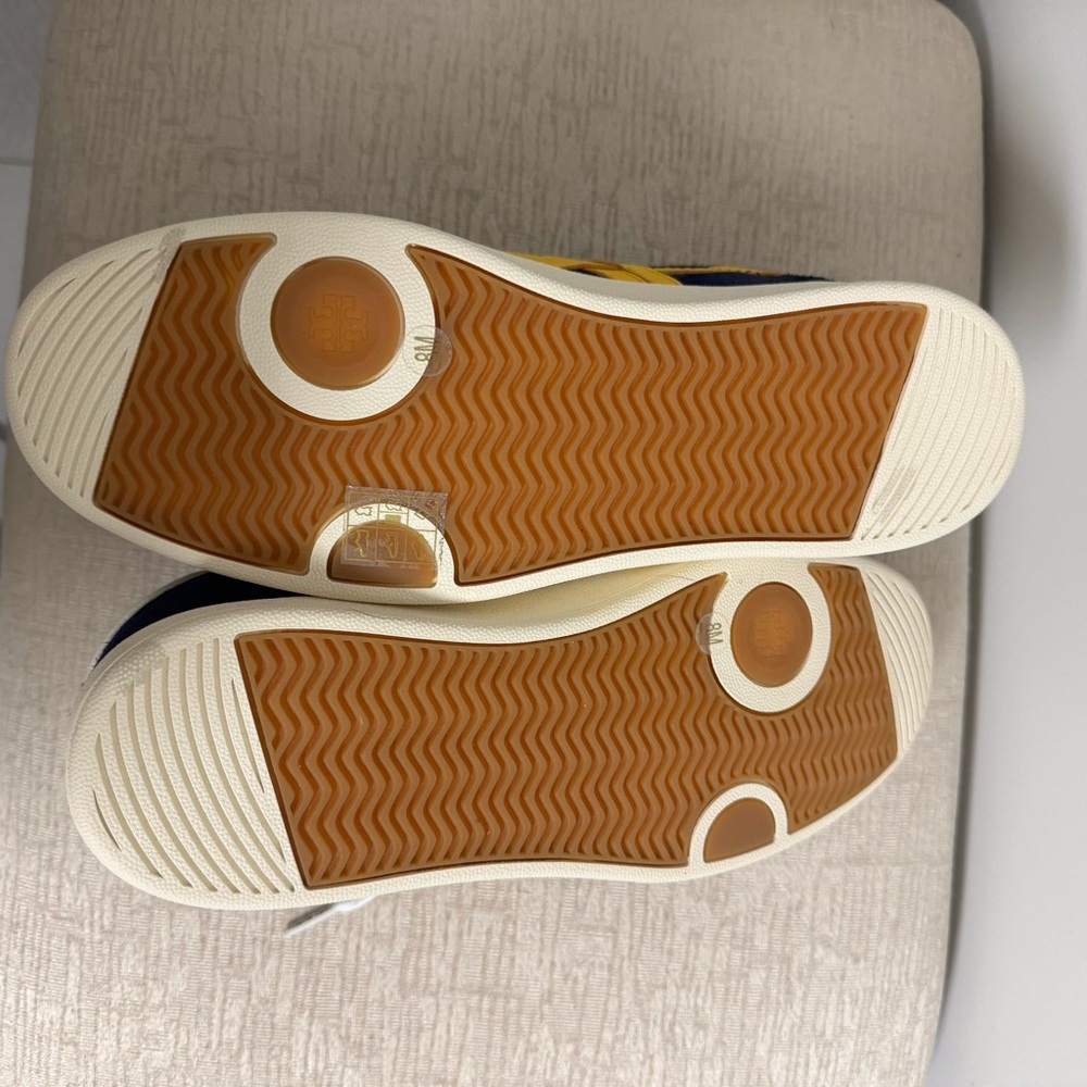 Tory Burch Hank Suede Court Sneakers - Picture 10 of 11